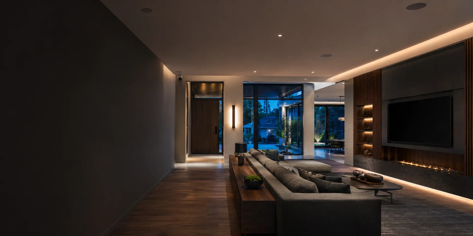residential living space for connected home planning